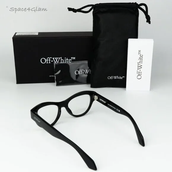 Off-White Men Eyeglasses Black Square OERJ076 STYLE 76 1000 NEW AUTHENTIC - Picture 8 of 8